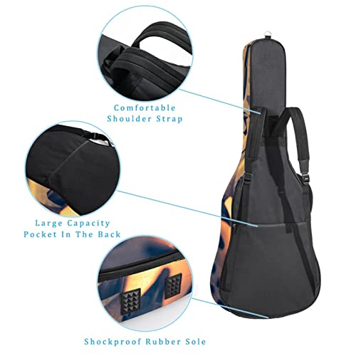 Hondank Housse de protection épaisse en éponge imperméable pour guitare acoustique, électrique, basse, guitare classique… - Les Beatles, Paul McCartney, John Lennon, RIngo Starr, George Harrison Hondank Housse de protection épaisse en éponge imperméable pour guitare acoustique, électrique, basse, guitare classique… – Image 4