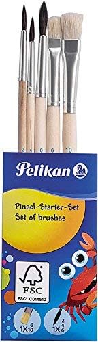 Pelikan Set DIN 5023 Deckfarbkasten 12 Farben + 1 Tube Deckweiß, Schul-Standard (mit Becher + Pinsel), Blau K12 Set
