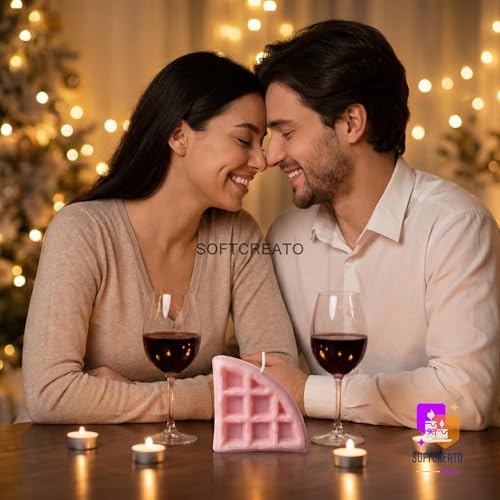 Image of Silicone Candle Mould Triangle Waffle Cake Slice | Decorative Dessert Shape | Candle Making Mould for Wax, Resin, Soap | Aesthetic Food Theme Craft (Waffle Triangle)