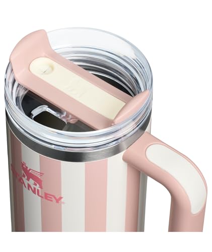 Image of STANLEY Quencher H2.0 Tumbler with Handle and Straw 30 oz | Flowstate 3-Position Lid | Cup Holder Compatible for Travel | Insulated Stainless Steel Cup | BPA-Free | Peach Whip Cabana Gloss