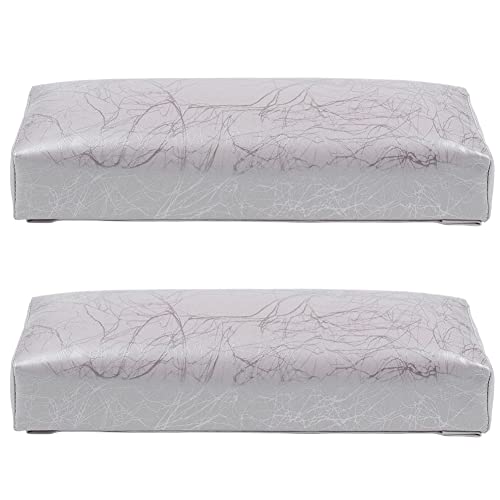 rieder 2X Manicura de Mano Almohada Rectangular Pu Resto de la Plata