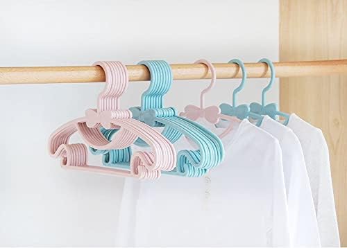 20 Durable Blue Plastic Kids Clothes Hangers - Lightweight Space-Saving Children's Hangers for Easy Organization - Perfect for Closet Storage & Home Use