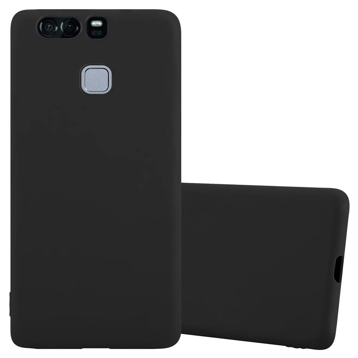 Cadorabo Cover Morbida Candy Per Huawei P10 - Custodia Sottile In TPU Antiurdo, Nero Opaco - 3