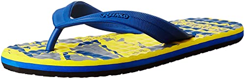Image of BAHAMAS Men's BH0028G Yellow N. Blue Flip Flops 9 (BH0028GYLNB0009)
