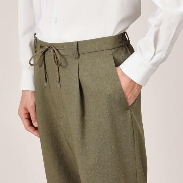 [TAKEO KIKUCHI] [ タケオキクチ ] フルレングスパンツ 【多機能】リネンライクカルゼ イージーパンツ 070724