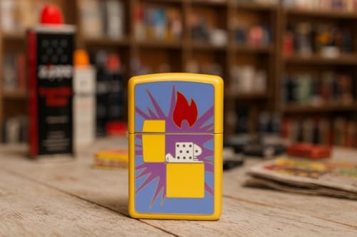 Encendedor Zippo metálico con diseño girasol miniatura 2