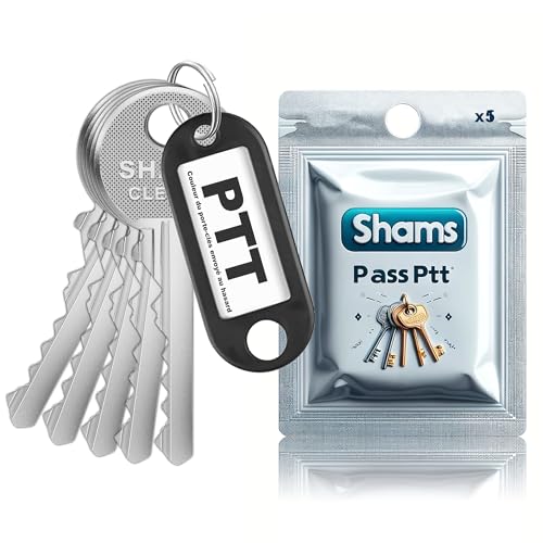 LOT 5 CLÉ PASS PTT F10 Q10 R10 S10 T10 | POUR SERRURES DE BOÎTES AUX LETTRES ET PORTES D’IMMEUBLES | CLÉ PASSE PARTOUT UNIVERSELLE | ESSENTIEL POUR...