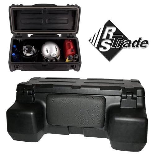 RS Trade 150 L Quad - ATV Universal Transport Koffer Topcase aus hochwertigem Kunststoff, abschliessbar und mit Rückenlehne. Inkl. Montagematerial und verstärkter Bodenschale