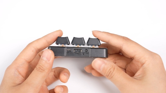 Amazon.co.jp: メカニカル キーボード、USB ミニ 3 キー キーボード