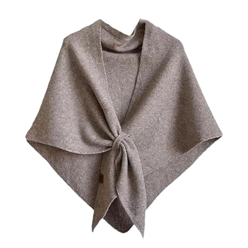 Women's Solid Color Shawl, Gettoreach Women's Solid Color Scarf, Casual Soft Comfortable Shawl for Daily Wear