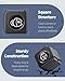 Pawfly Aquarium Magnetic Brush Fish Tank Glass Cleaner 1 Inch Mini Stain Scrubber Pads Aquarium Cleaning Tool for 1/5 Inch Thick Fish Tank up to 10 Gallons (Non-Floatable)