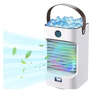 XUETING Bureau-airconditioner, 120° automatische oscillatie, 4-in-1 mobiele airconditioning, klein, duurzaam, stil, kleine airconditioning voor woning, voor klein kantoor