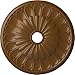 Ekena Millwork CM26ELSTF Elsinore Ceiling Medallion, 26 3/4"OD x 3 5/8"ID x 1 3/8"P, Hand-Painted Smokey Topaz