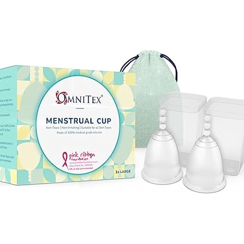 Omnitex Menstrual Cups with Charity Partnership Cover