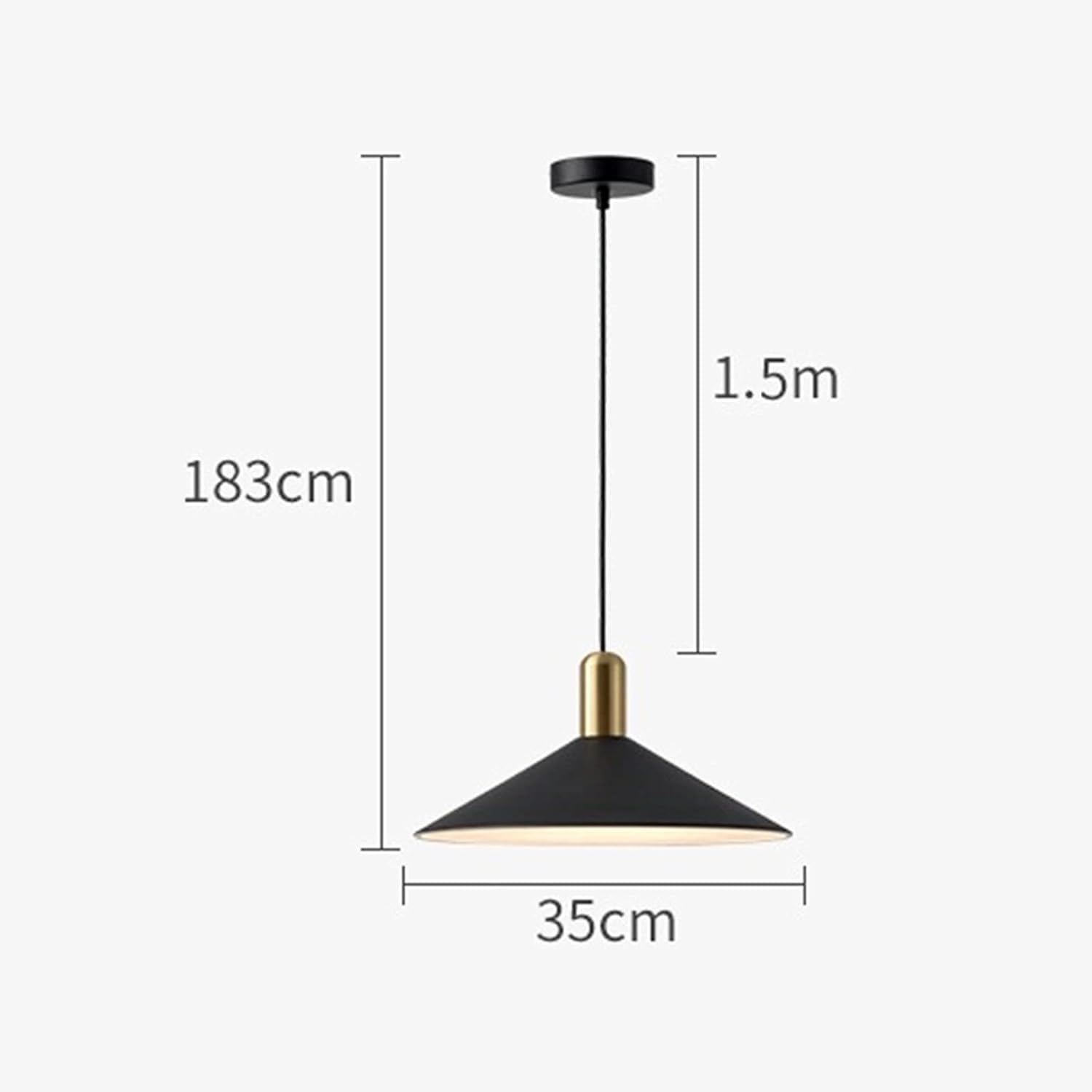 Pojedyncza czarna pojedyncza lampa LED
