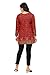 Indian Short Kurti Top Tunic Printed Women's India Clothes (Maroon, 4XL)