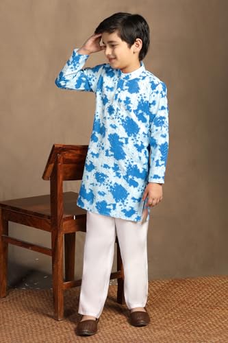 Image of Fashion Dream Boys Cotton Blend Geometric Kurta Pyjama Set|Boy Kurta Set|Kurta Pyjama Set|Ethnic Set|Kurta Pyjama|Ethnic Set|Kurta And Payjama Set|Kurta Set