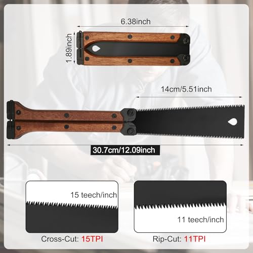 Serrucho plegable de mano 5.5 pulg para jardín miniatura 4