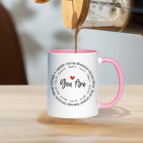 Taza de café con versículo bíblico cristiana cerámica 11 oz miniatura 6