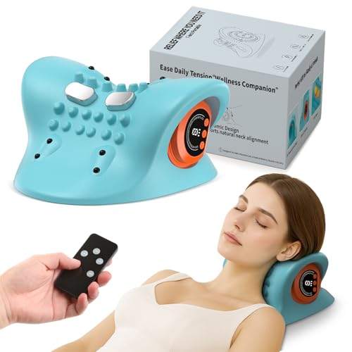 altoance Neck Massager 2026 Pillow with Heat and Vibration - 3D deep Tissue Massage for Shoulder and Back Portable Cordless with Type-C Charge Home Office Car Use