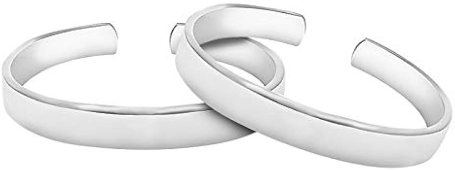 Pure silver Shuddh Chandi plane bichhiya toe ring for women girls-picture-12