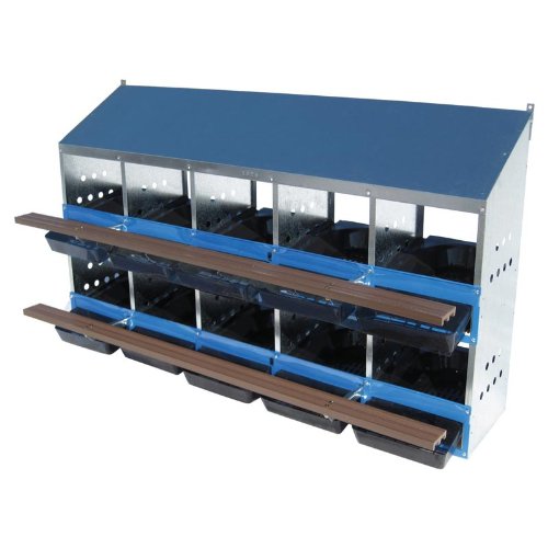 10-Hole Front Rollout Nest - 40 Hens
