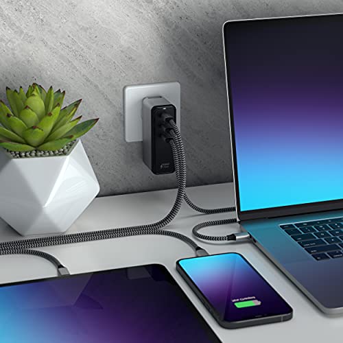 Satechi Carregador de parede GaN de 3 portas USB-C de 108W – Compatível com MacBook Pro/Air M2 2022,