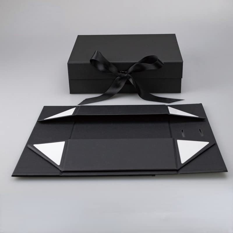 Geschenkboxen Geschenkverpackungen Boxen, Magnet-Clamshell-Box, verdickt, mit Aufbewahrungsbox, Geburtstag, Hochzeit, Schleife, Verpackungsbox (31 x 22 x 10 cm)