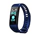 Intelligente Band, orologio impermeabile Y5 Pressione intelligente Bracciale intelligente orologio da polso frequenza cardiaca Sangue Sport Tracker fitness per donne degli uomini blu