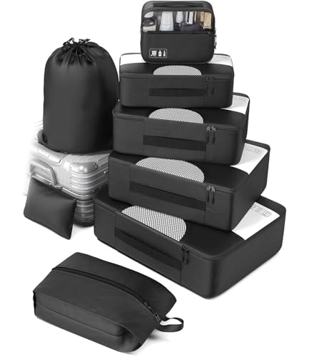 Koffer Organizer Set, 8 Teilige Packing Cubes,...