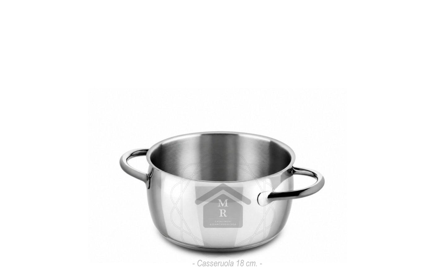CASSERUOLA FONDA 1950 MEPRA ACCIAIO INOX 18/10 TRIPLO FONDO INDUZIONE (Casseruola cm. 18)