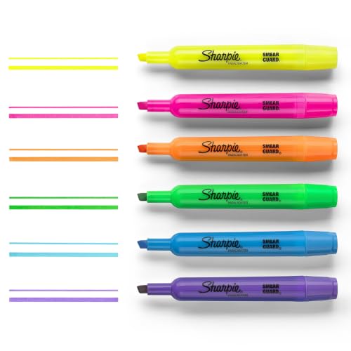 Image of Sharpie Accent Tank-Style Highlighters, Assorted Colors, 4 Count - Back to School, Desk Supplies