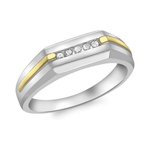 Carissima Gold Anillo Oro Bicolor Diamante Mujer Cover