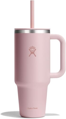 Miniatura 31 de Hydro Flask - Vaso de viaje con asa, tapa y pajilla, acero inoxidable térmico, 32 onzas, color azul
