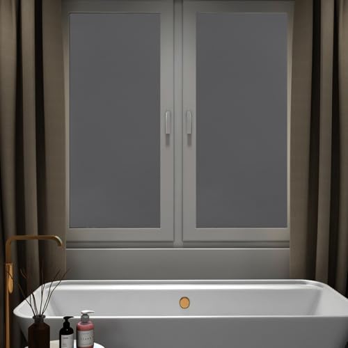 Película de privacidad para ventana Luxshiny 100x40 cm negra miniatura 4