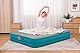 Bestway AlwayzAire Fortech Luftbett mit akkubetriebener Doppelpumpe Double XL/Lo 203 x 152 x 36 cm, Türkis