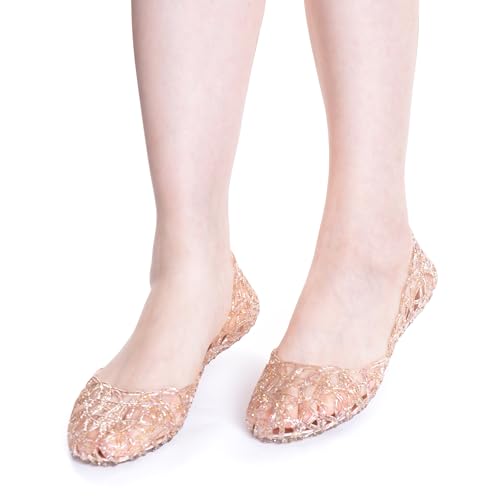 Image of Dear Time Women Flat Heel Summer Beach Jelly Shoes