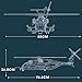 Helixsun CH-53E Super Stallion Helicopter Building Kit, 1/35 Military Helicopter Building Blocks for Kids Ages 11+, MOC-127265 Army Airplane Bricks Toys (2,192 Pieces)