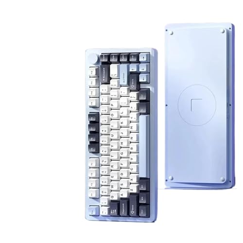 XXINGYULI Clavier mécanique Hi8 Tri Mode, sans Fil, Bluetooth, Compatible avec Jeu, avec Joint en Aluminium Personnalisable(Blue Electro) XXINGYULI Clavier mécanique Hi8 Tri Mode, sans Fil, Bluetooth, Compatible avec Jeu, avec Joint en Aluminium Personnalisable(Blue Electro)