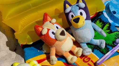 bluey bingo plush toys bundle  exclusive 2-pack soft toys deluxe fabric embroidered detail plush characters for show time or story time