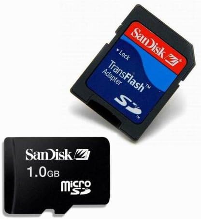1GB SanDisk MicroSD TransFlash Memory Card (Retail-Paper Pack)