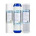 3-Stage 1?m PP & Carbon Pre Filter Set for 10 Inch RO Water Systems