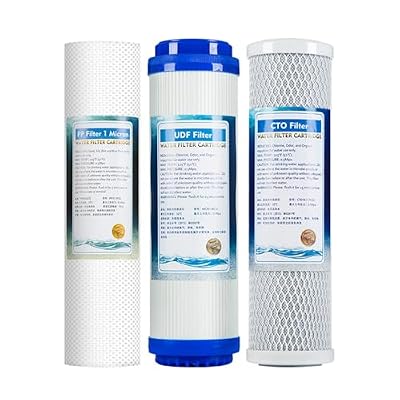 3-Stage 1?m PP & Carbon Pre Filter Set for 10 Inch RO Water Systems