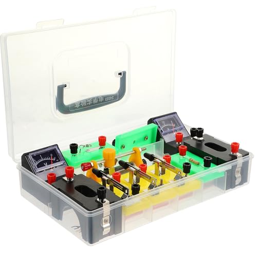 Mikinona Kit Sperimentale Elettrico Didattico per Fisica Scuole Medie, Forniture Sperimentali e Strumenti Pratici per Esperimenti Elettrici Educativi, Accessori Completi per Colore Casuale