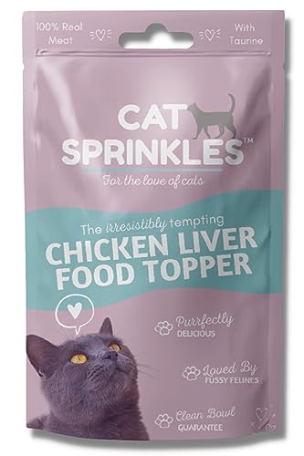 Cat Sprinkles Hydrolysed Cat Food Topper - Chicken Liver Flavour - 80 Servings