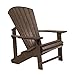 C.R.PLASTIC Adirondack Muskoka Stuhl C01 Gartenstuhl Outdoor 100% HDPE, Schokolade