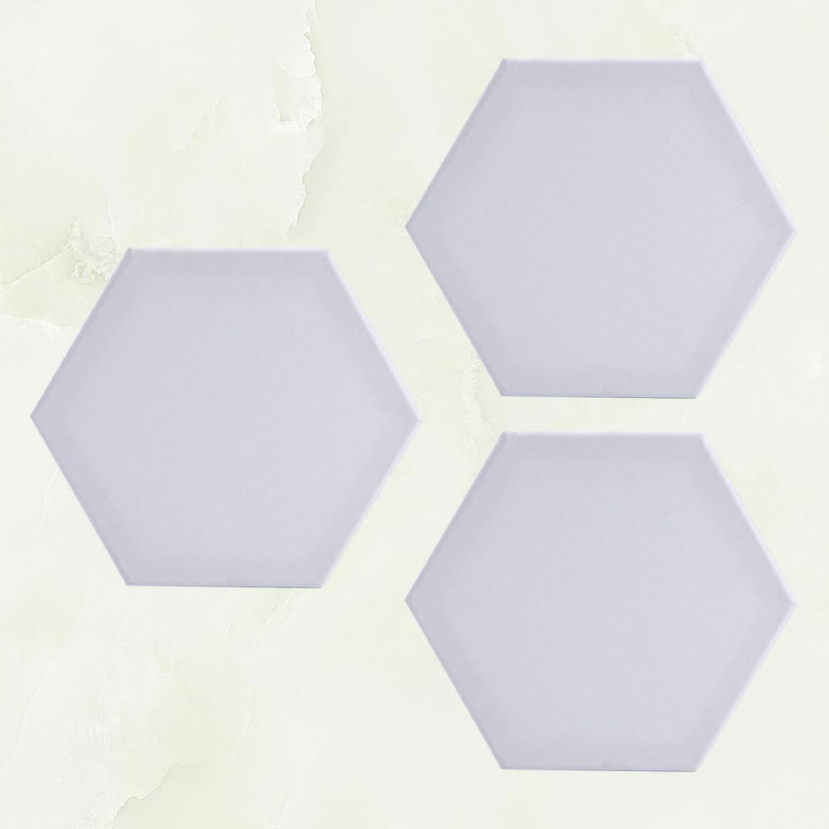 3 Tableros Hexagonales de Algodón Lienzos Artísticos Resistentes para Pintura al Óleo Pack de 3 Unidades para Dibujo Interior y Exterior