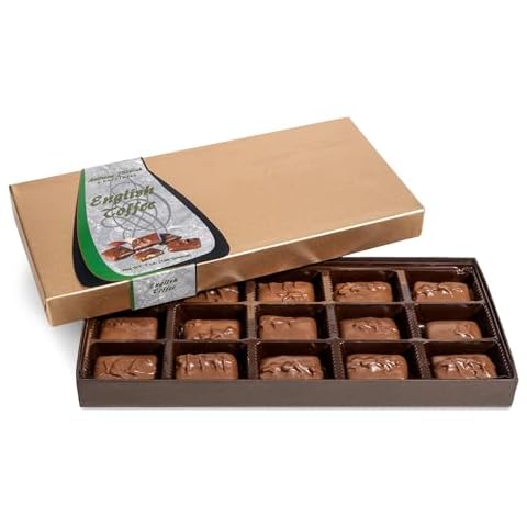 Anthony Thomas, Milk Chocolate English Toffee Gift Box, Rich Almond Butter Toffee (15 Count, Pack of 1) Cover