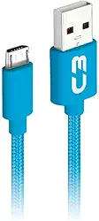 Cabo USB-Micro USB C3Plus CB-M11BL 1M Azul - Compatível com Android USB-Micro Corrente 2A