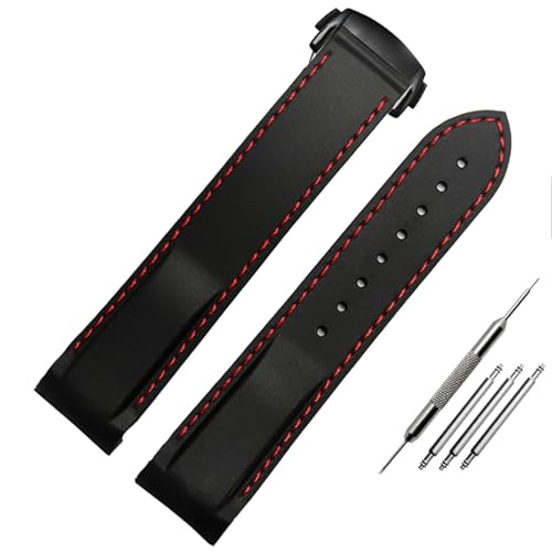 Bracelet montre silicone 20mm pour Omega Seamaster sans espace vide